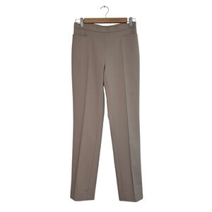 Akris Punto Creased Pant in Khaki Brown Tan Trousers